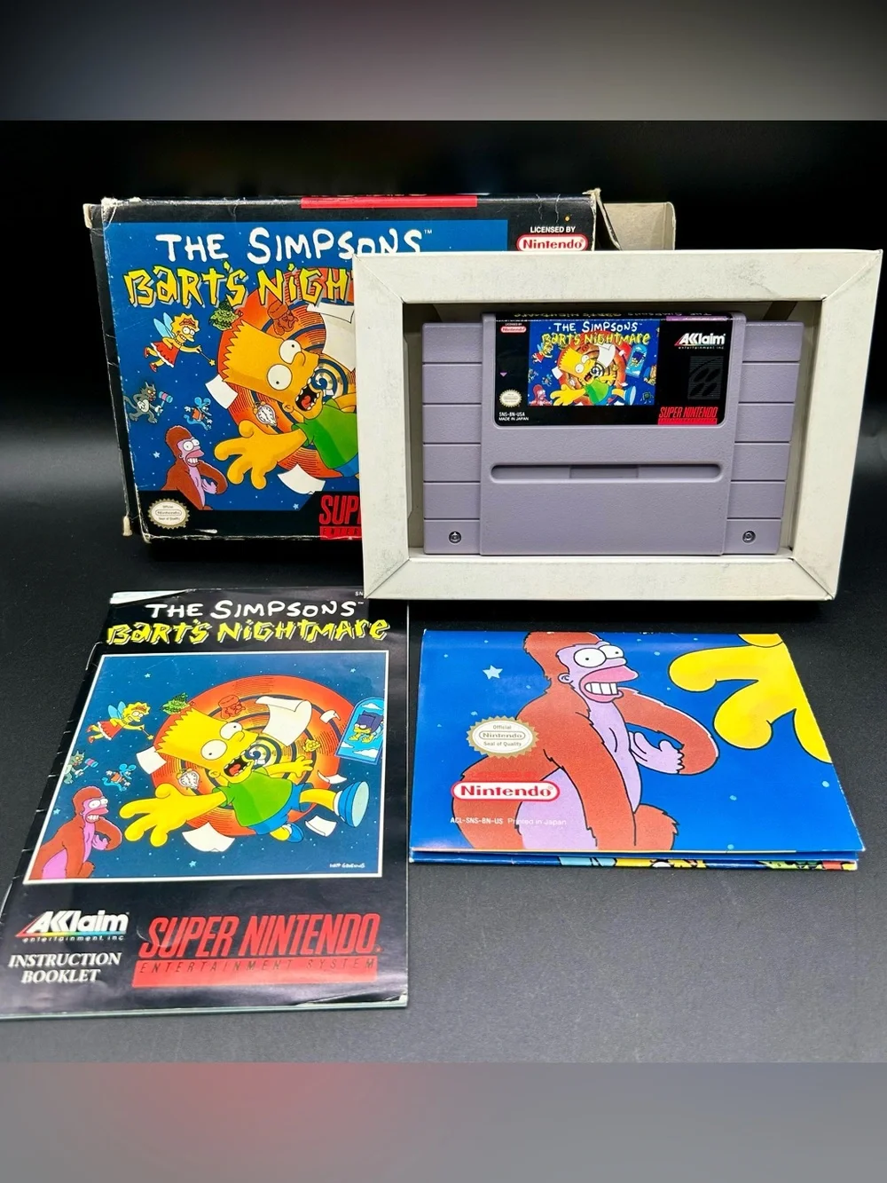 THE SIMPSONS BART’S NIGHTMARE VIDEO GAME. SUPER NINTENDO ( SNES)